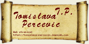 Tomislava Perčević vizit kartica